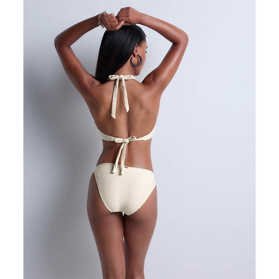 Aubade Badmode Shimmering Waters Triangle Bikinitop Golden White