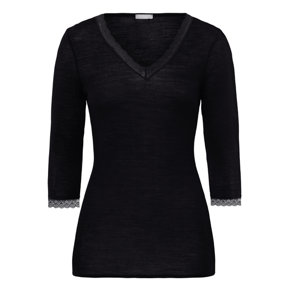 Woolen Lace 3/4 Sleeve Shirt