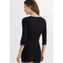 Hanro Woolen Lace 3/4 mouw Shirt Black