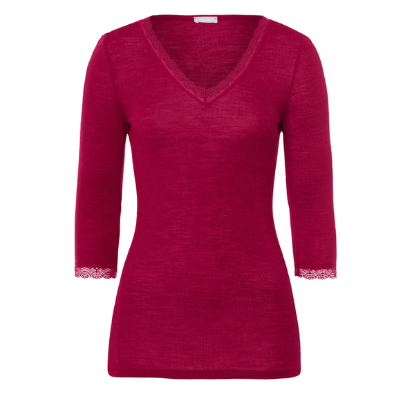 Woolen Lace 3/4 Sleeve Shirt