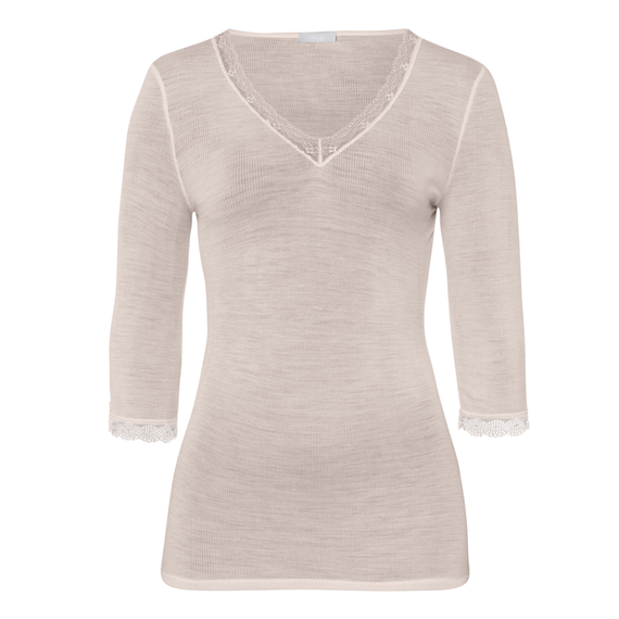 Woolen Lace 3/4 Sleeve Shirt
