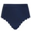 Panache Swim Signature Scallop Hoog Bikinibroekje Ink Blue