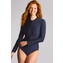 Panache Swim Signature Scallop Longsleeve Badpak Ink Blue