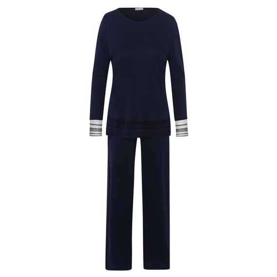 Hanro Sina Pyjamaset Deep Navy