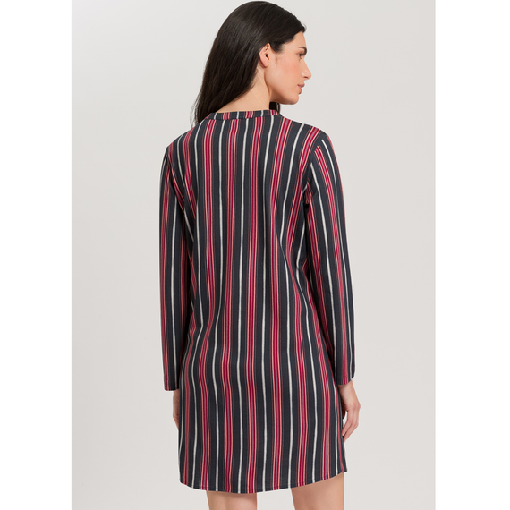 Hanro Sleep & Lounge Nachthemd Marsala Stripe