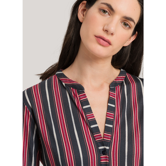Hanro Sleep & Lounge Nachthemd Marsala Stripe