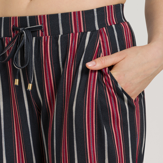Hanro Sleep & Lounge Pyjamabroek Marsala Stripe