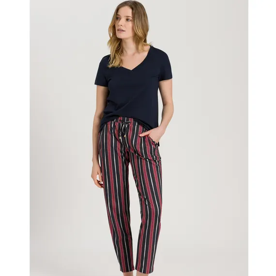 Hanro Sleep & Lounge Pyjamabroek Marsala Stripe