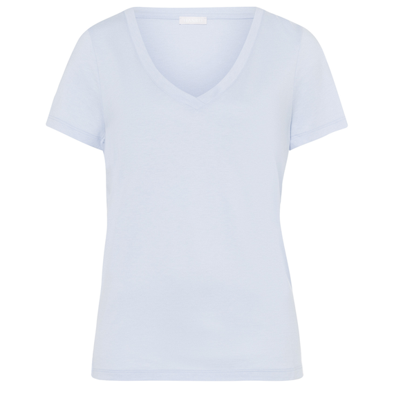 Hanro Sleep & Lounge Pyjama Shirt Cloud Blue