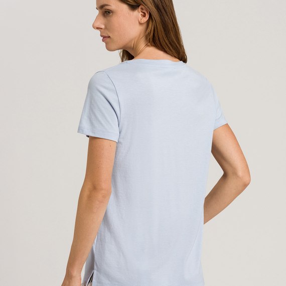 Hanro Sleep & Lounge Pyjama Shirt Cloud Blue