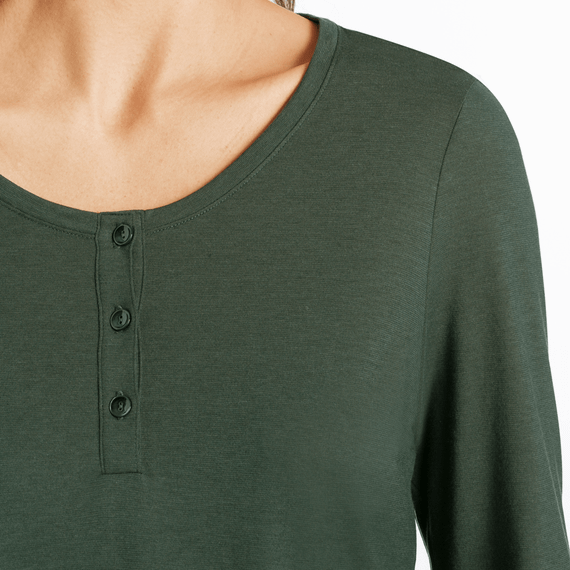 Hanro Sleep & Lounge Pyjamashirt Green Marble
