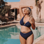 Annadiva Swim Smocky Plunge Bikinitop Midnight