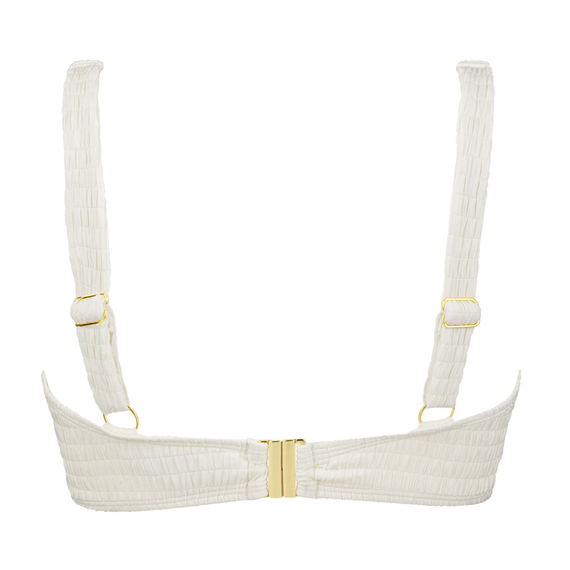Annadiva Swim Smocky Bralette Bikinitop Off White