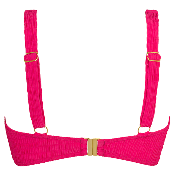 Annadiva Swim Smocky Bralette Bikini Oberteil Dark Coral