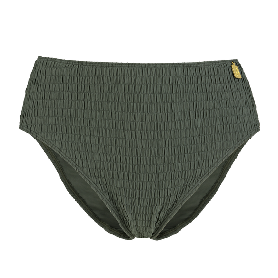 Annadiva Swim Smocky Hoog Bikinibroekje Olive