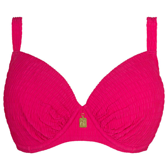 Annadiva Swim Smocky Vorgeformtes Balconette Bikini Oberteil Dark Coral