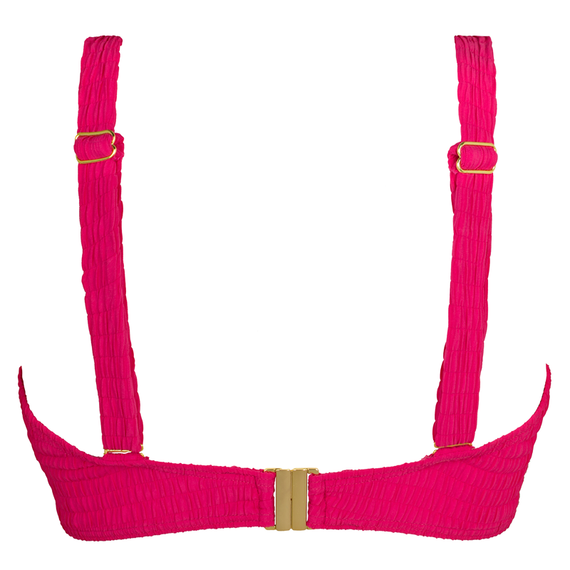 Annadiva Swim Smocky Vorgeformtes Balconette Bikini Oberteil Dark Coral