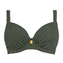Annadiva Swim Smocky Voorgevormde Balconette Bikinitop Olive