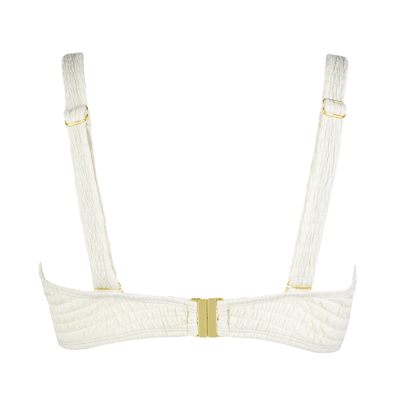 Annadiva Swim Smocky Voorgevormde Balconette Bikinitop Off White