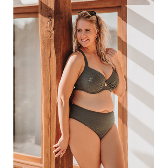 Smocky Voorgevormde Balconette Bikinitop