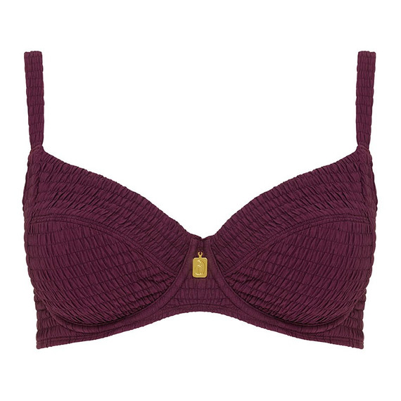 Annadiva Swim Smocky Bügel Bikini Oberteil Berry
