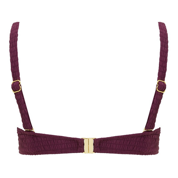 Annadiva Swim Smocky Bügel Bikini Oberteil Berry