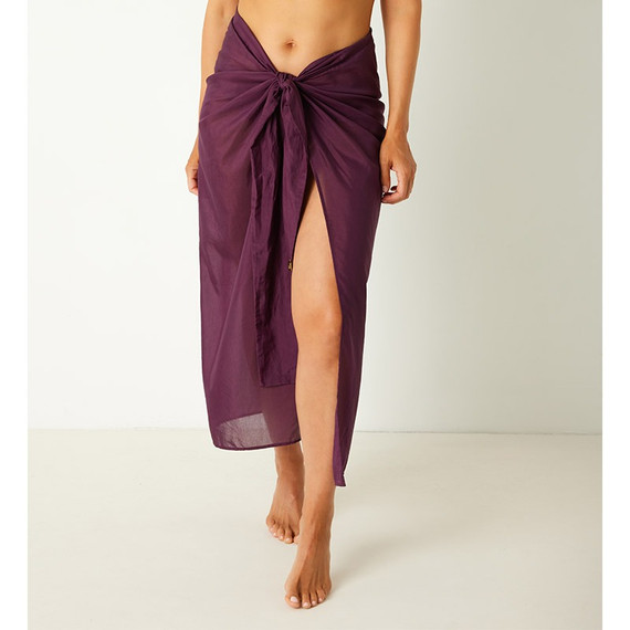 Annadiva Swim Smocky Wikkelrok Berry
