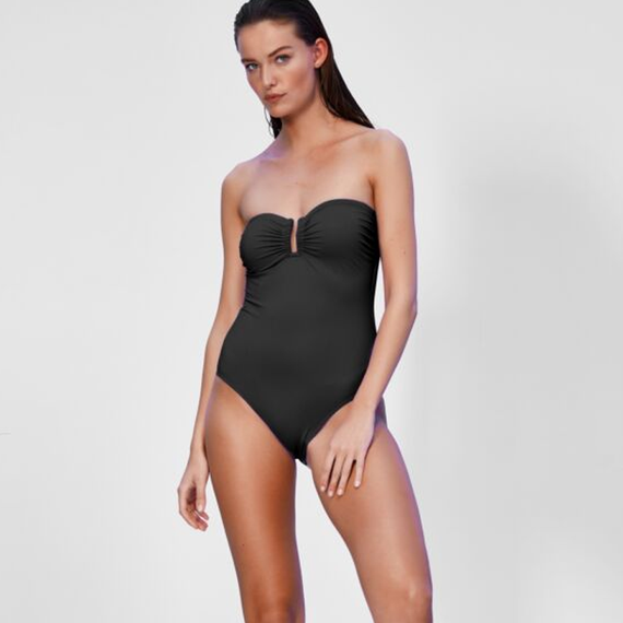 Maryan Mehlhorn Softline Strapless Badeanzug Black