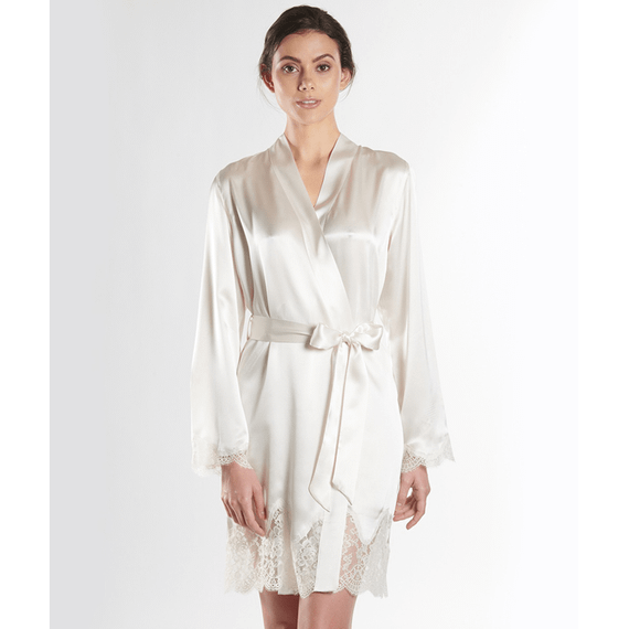 Aubade Soie D'Amour Kimono Nacre