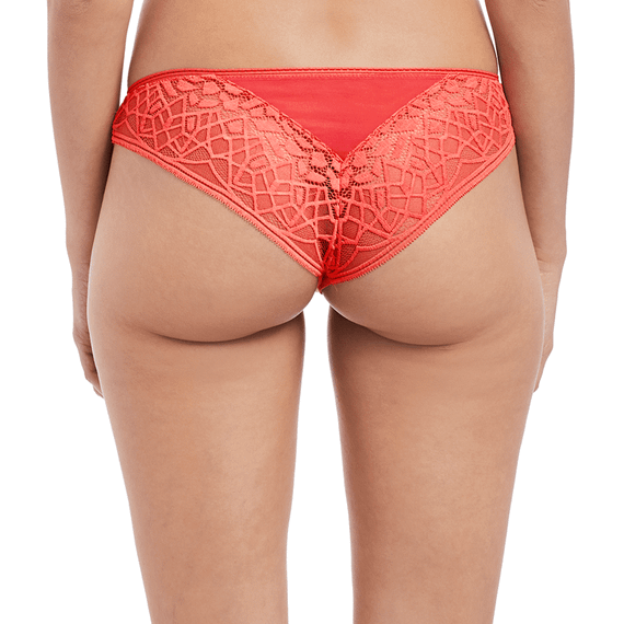 Freya Soiree Lace Brazilian String Coral