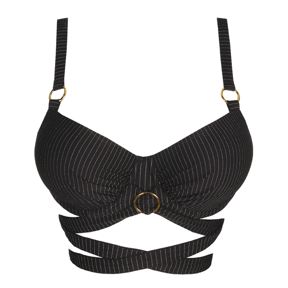 PrimaDonna Swim Solta Voorgevormde Balconette Bikinitop Zwart