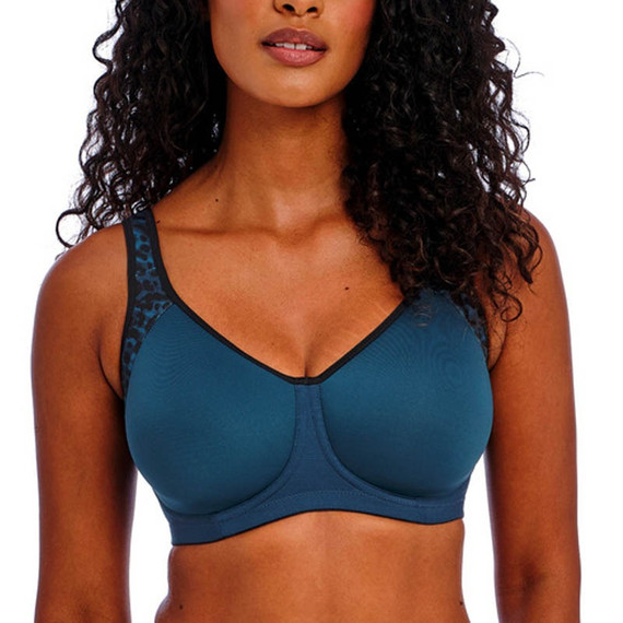 Freya Active Sonic Voorgevormde Sport BH met Spacer Cups Midnight Leopard