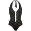 Watercult Soul Spots Neckholder Badeanzug Black Oat