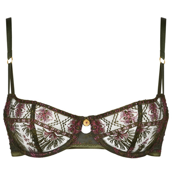 Aubade Sound Of Heart Half Cup BH Dark Garden