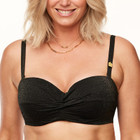 Sparkling Black Bandeau Bikinitop