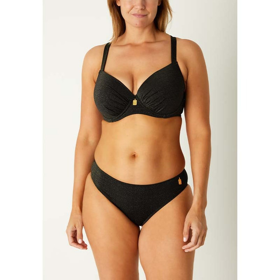 Annadiva Swim Sparkling Black Voorgevormde Balconette Bikinitop Black