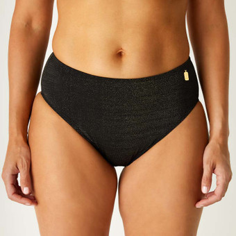 Sparkling Black Hoog Bikinibroekje