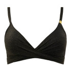 Sparkling Black Twist Bikinitop