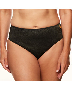 Sparkling Black Hohe Bikini Hose