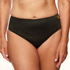 Sparkling Black Hoog Bikinibroekje