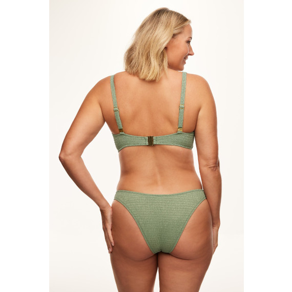 Annadiva Swim Sparkling Smocky Brazilian Bikinibroekje Jade