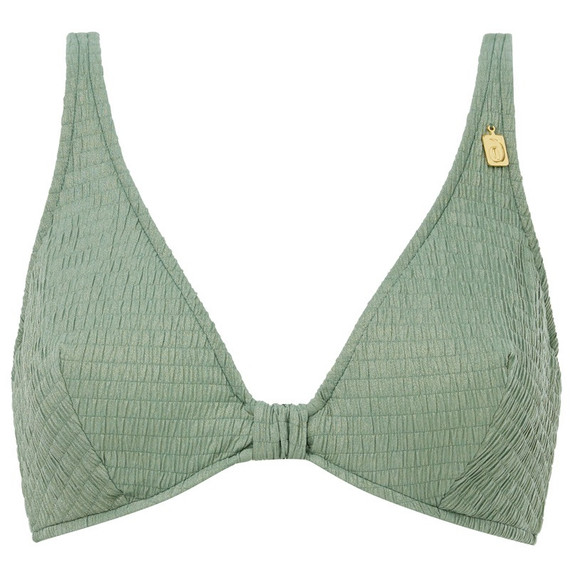Annadiva Swim Sparkling Smocky Plunge Bikinitop Jade