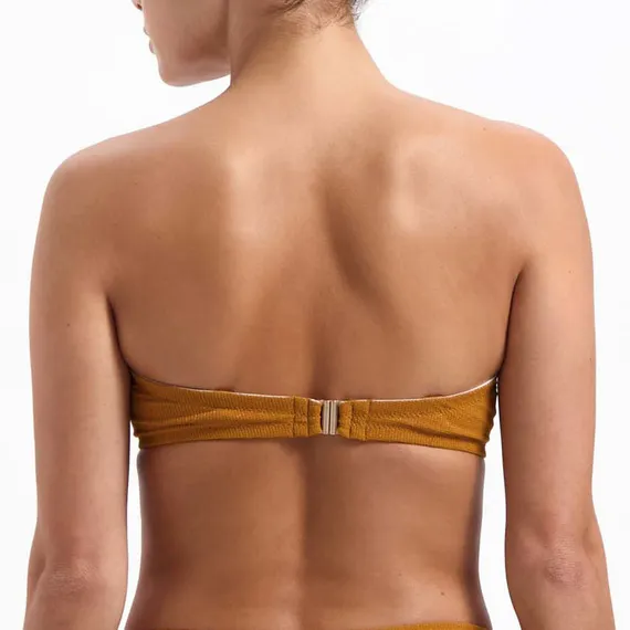 Beachlife Spice Shimmer Bandeau Bikinitop