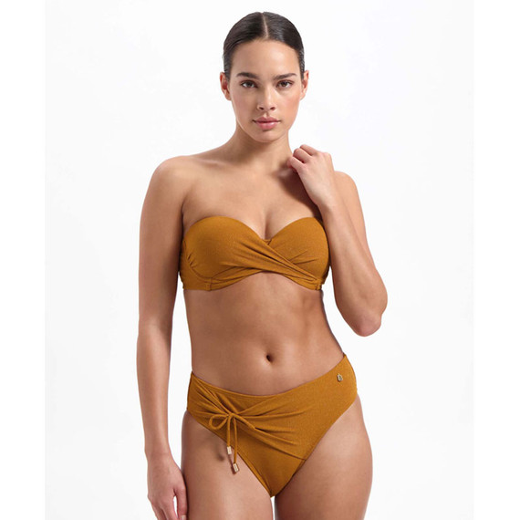 Beachlife Spice Shimmer Bandeau Bikinitop