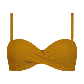 Spice Shimmer Bandeau Bikini Oberteil