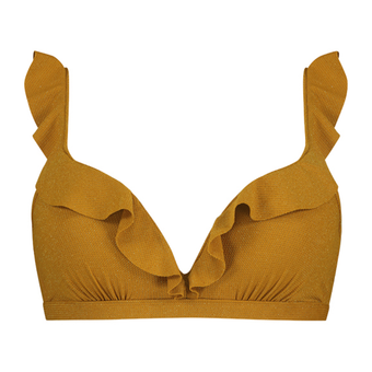 Spice Shimmer Plunge Bikinitop