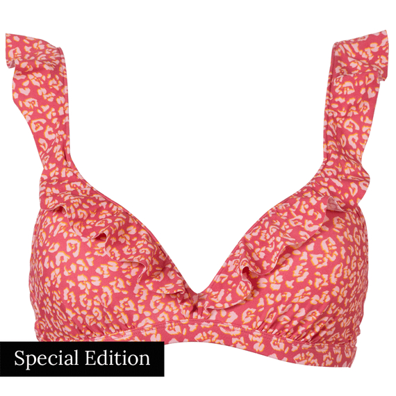 Spicy Leopard Plunge Bikinioberteil