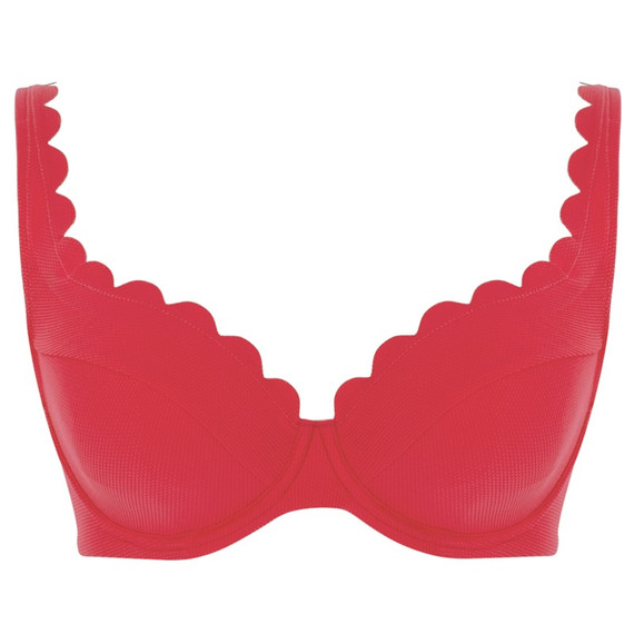 Panache Swim Spirit Plunge Bikinitop Red