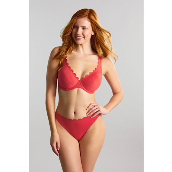 Panache Swim Spirit Plunge Bikinitop Red