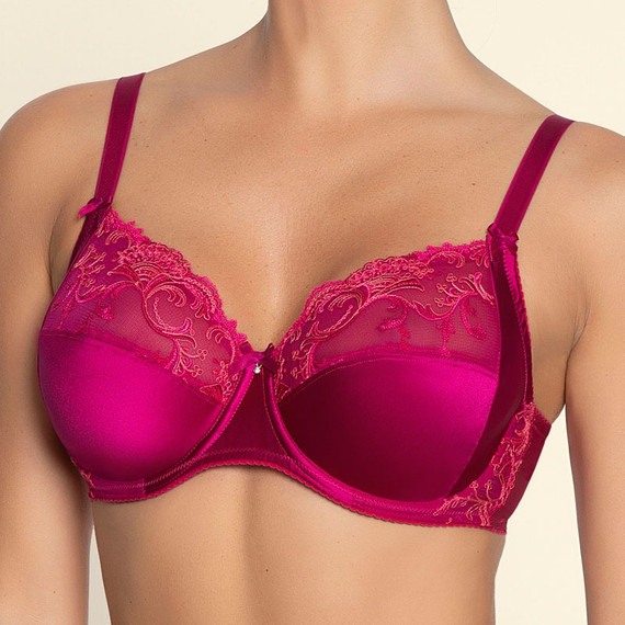 Lise Charmel Splendeur Soie Full Cup BH Splendeur Carmin